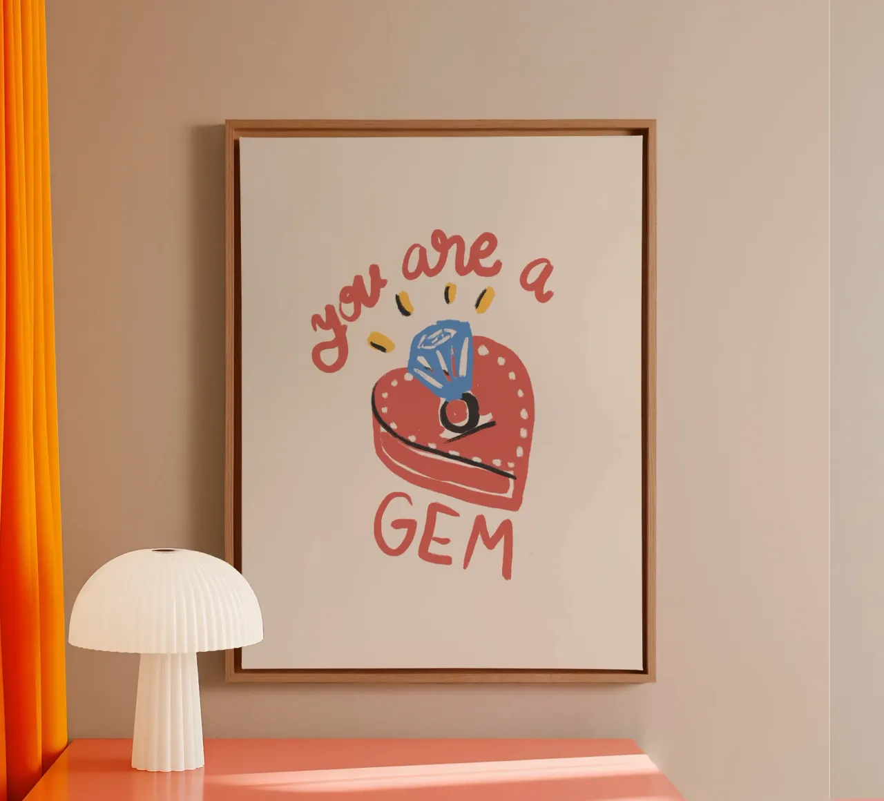 You Are a Gem tela con Cornice a cassetta da Magnific