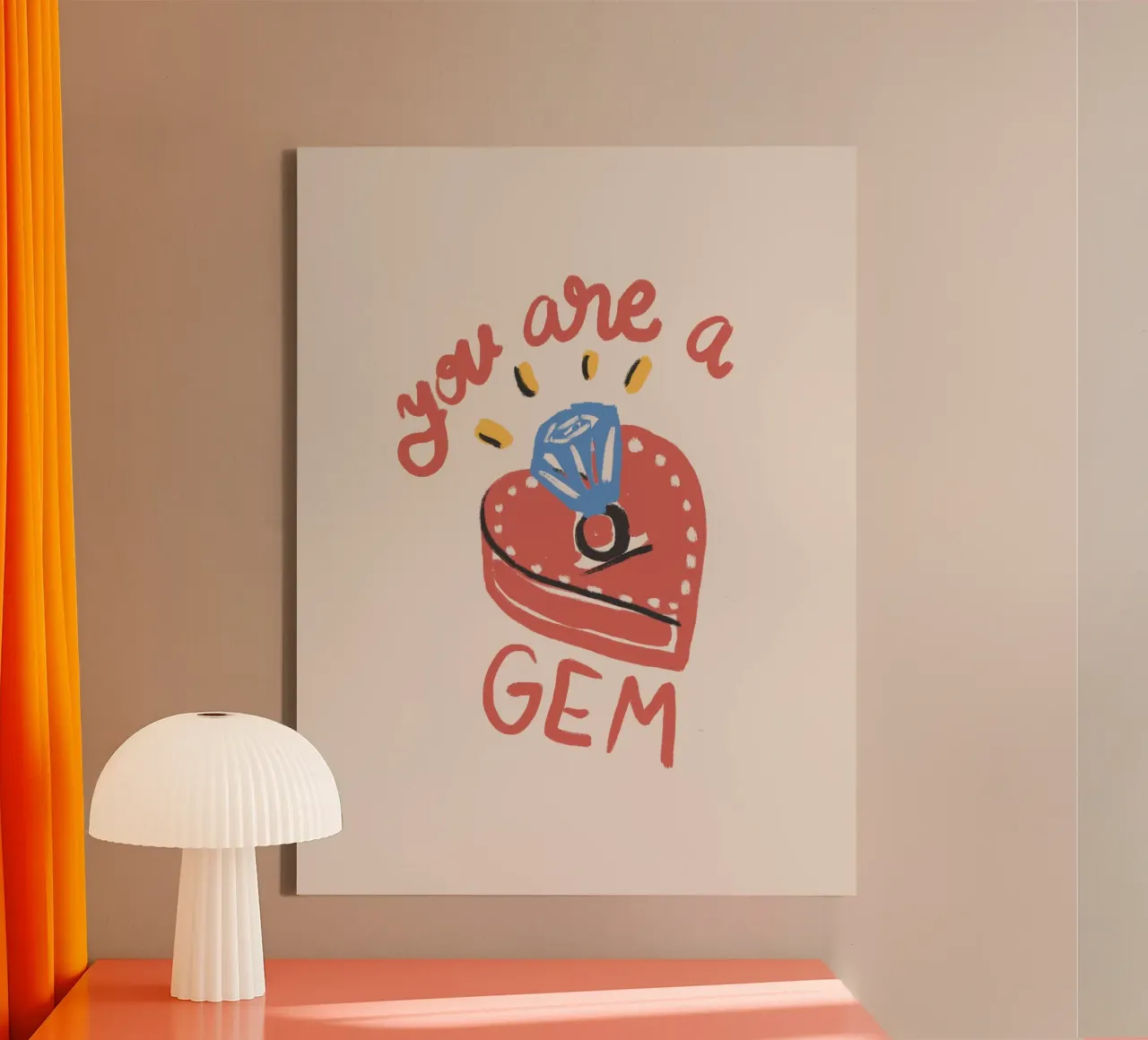 You Are a Gem tela con Cornice a cassetta da Magnific