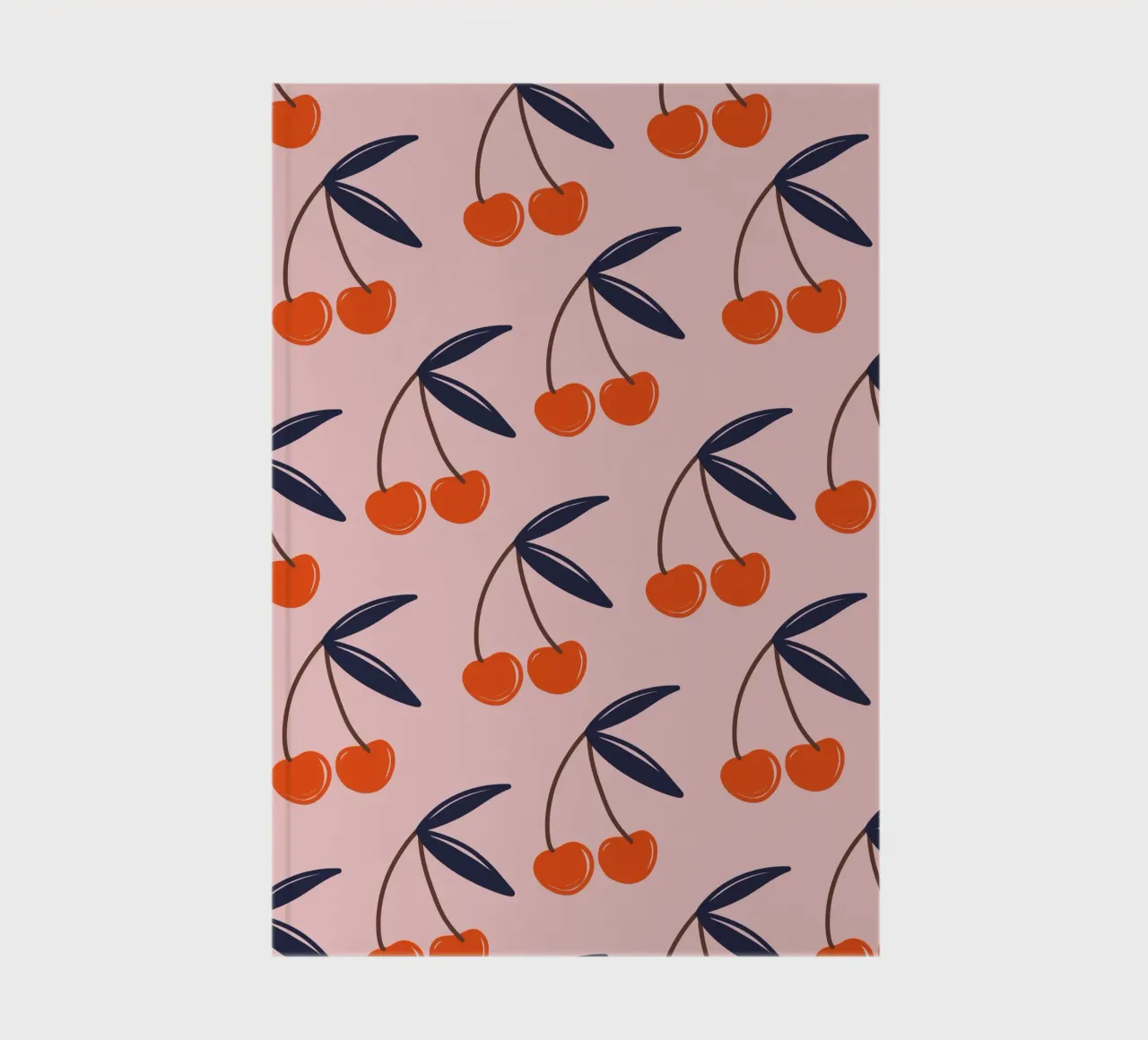 Pink and Red Cherries notebook by anisillustration