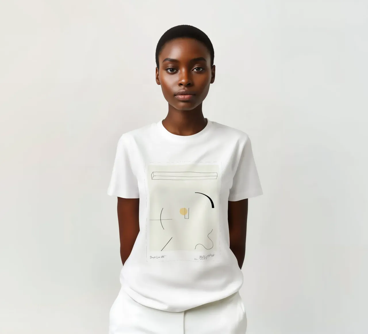 Simple Art Line No 63 t-shirt da treechild