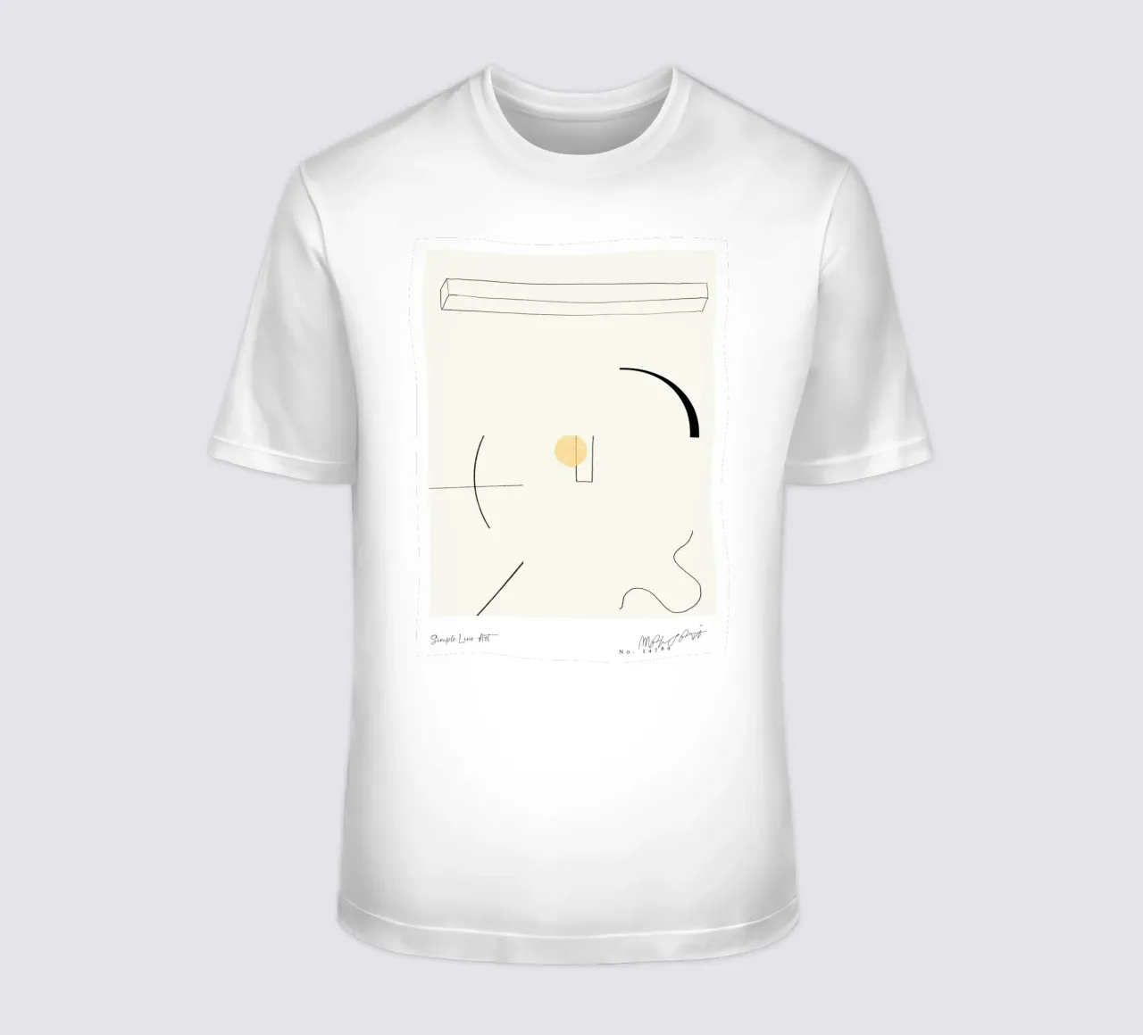Simple Art Line No 63 t-shirt da treechild