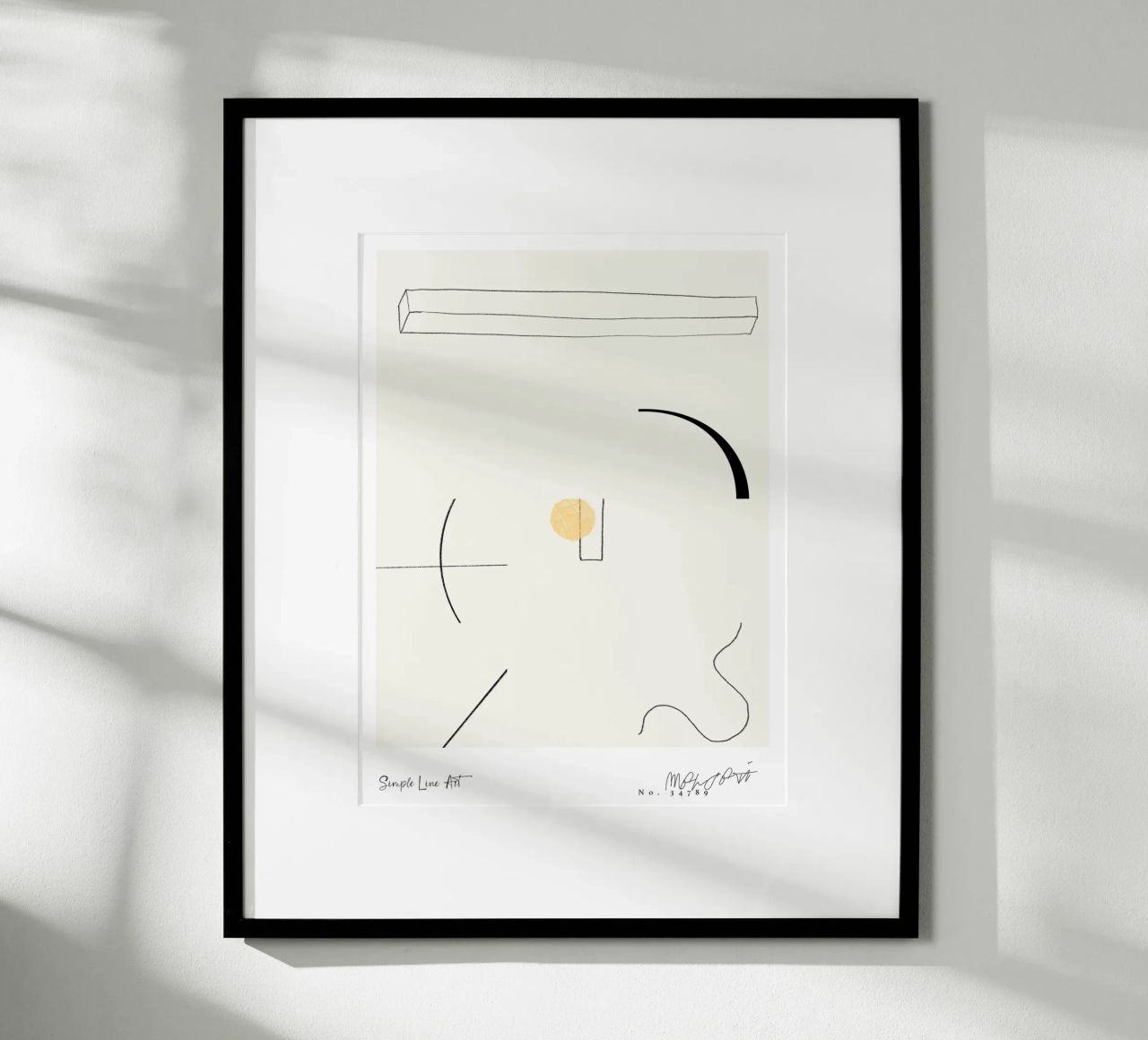 Simple Art Line No 63 poster by treechild