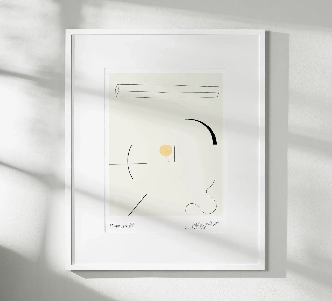 Simple Art Line No 63 poster by treechild