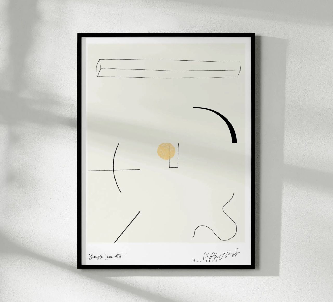 Simple Art Line No 63 poster by treechild