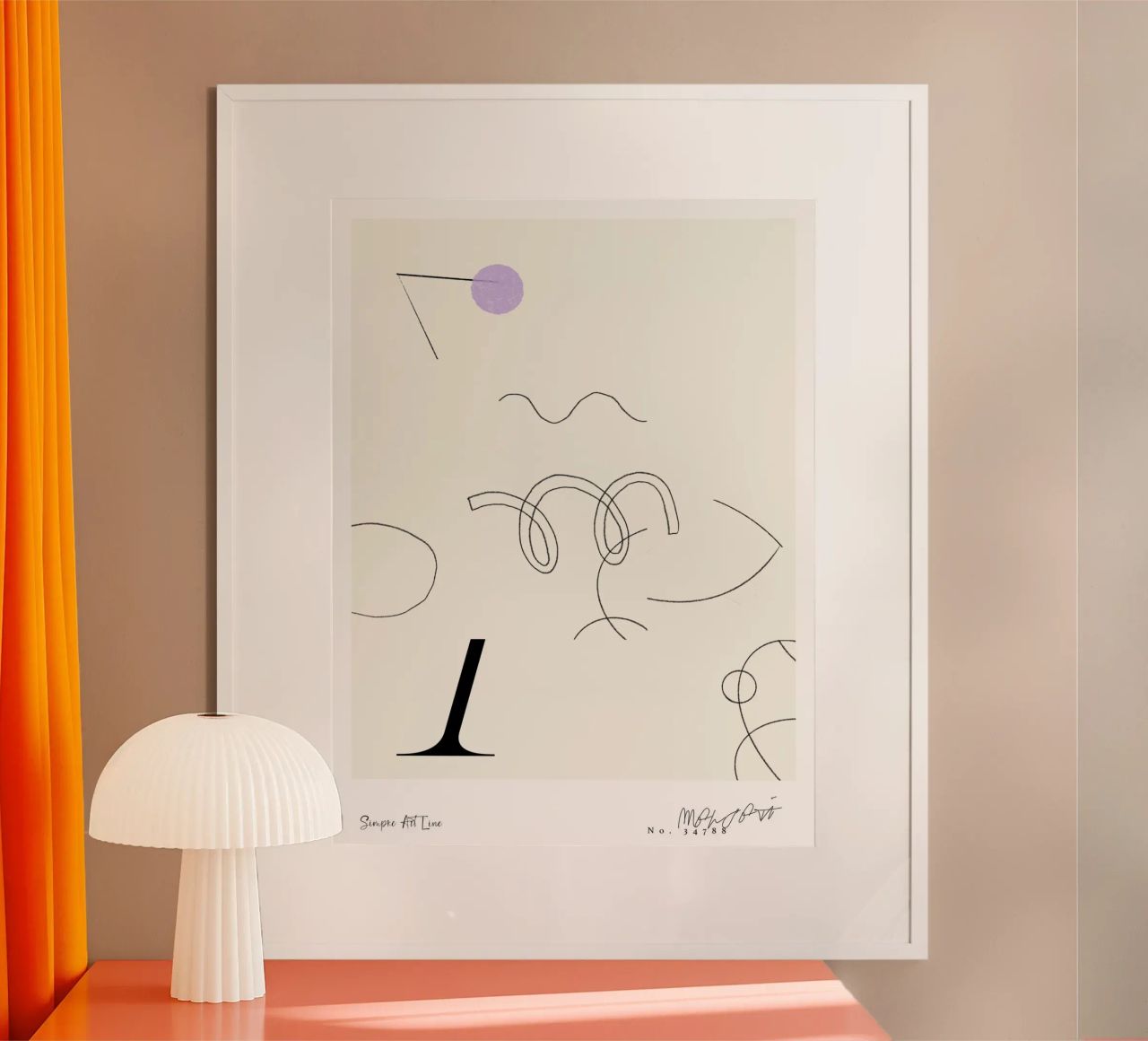 Simple Art Line No 62 poster by treechild