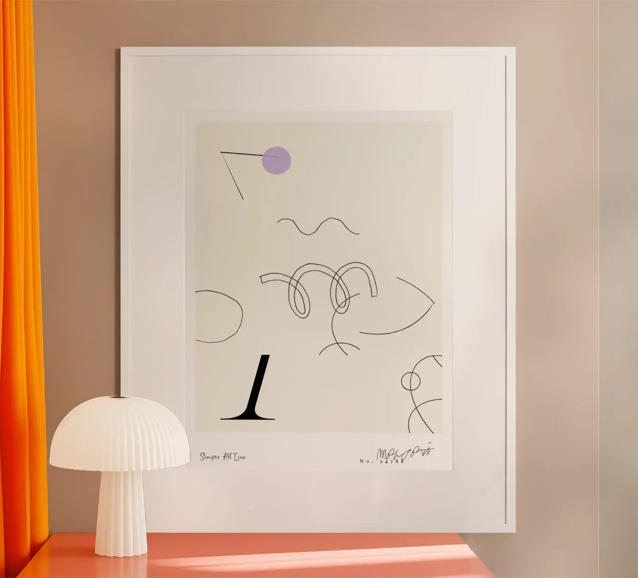 Simple Art Line No 62 poster da treechild