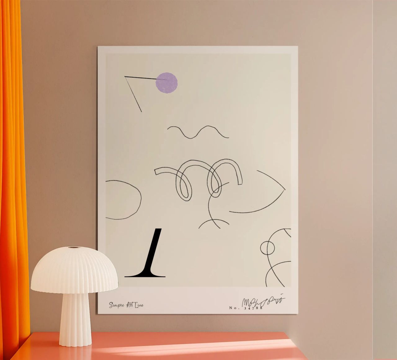 Simple Art Line No 62 poster by treechild