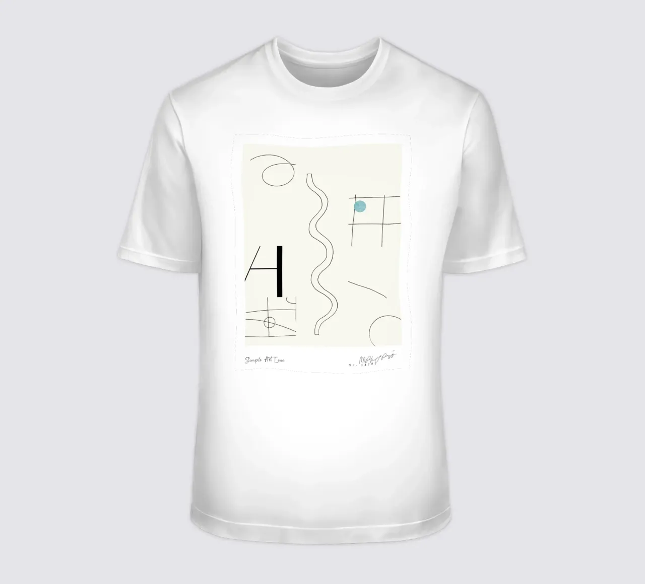 Simple Art Line No 61 t-shirt da treechild