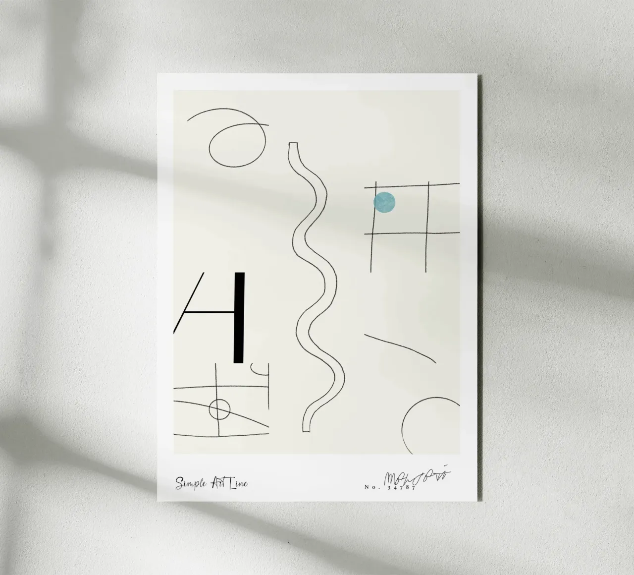 Simple Art Line No 61 alluminio dibond da treechild