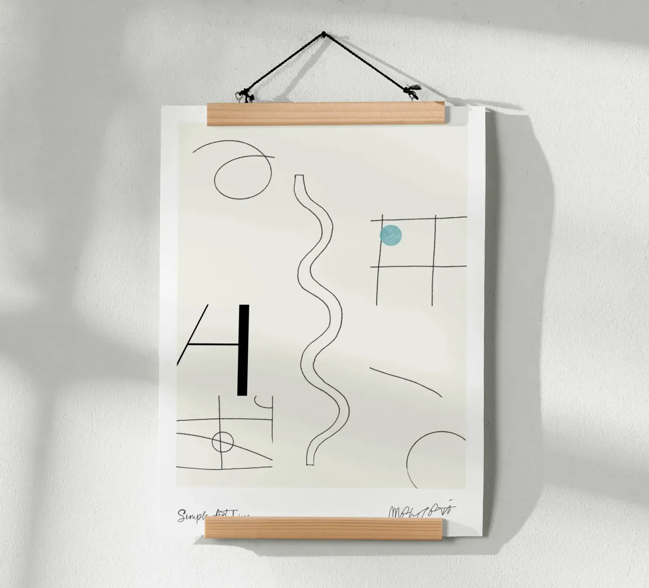 Simple Art Line No 61 carta hahnemühle da treechild