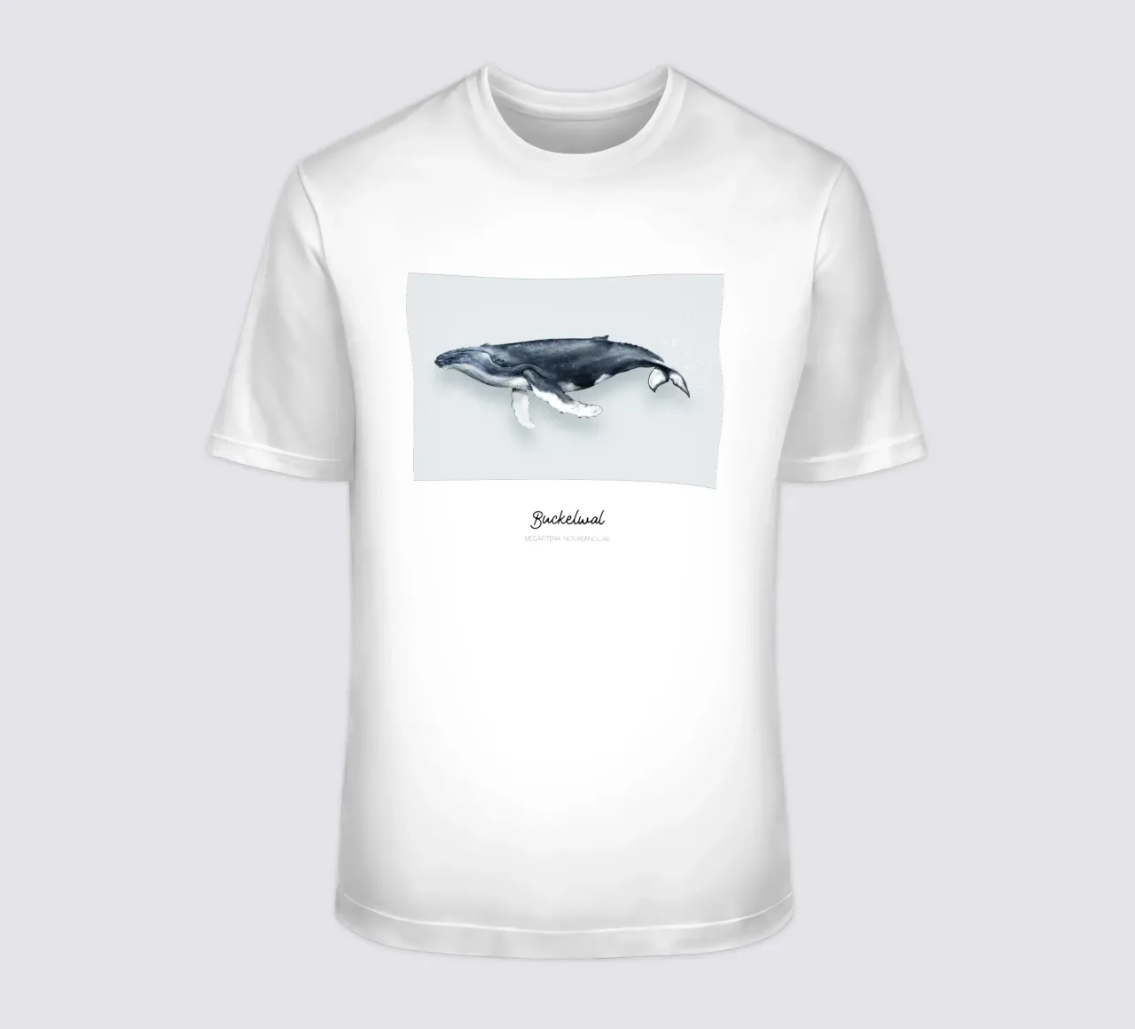 Balena gobba - Illustrazione di balene e delfini t-shirt da Moonlit Illustrations