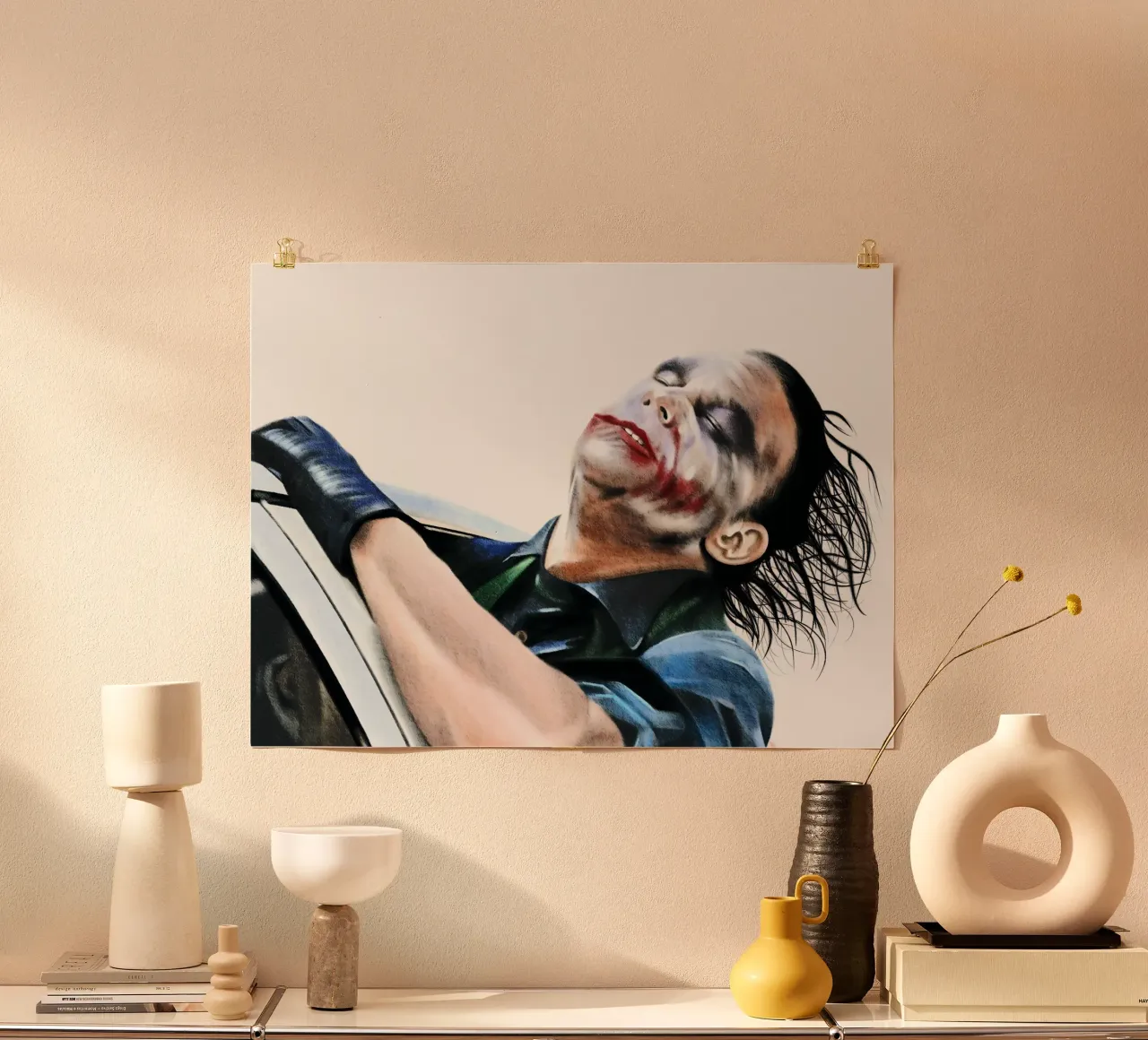 The Dark Knight poster con telaio in alluminio da heiyoum