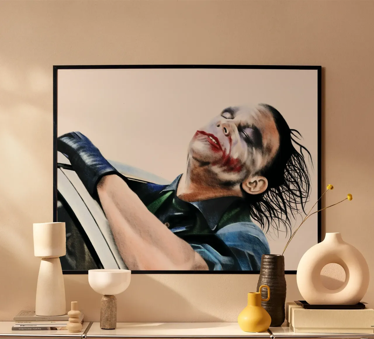 The Dark Knight poster con telaio in alluminio da heiyoum