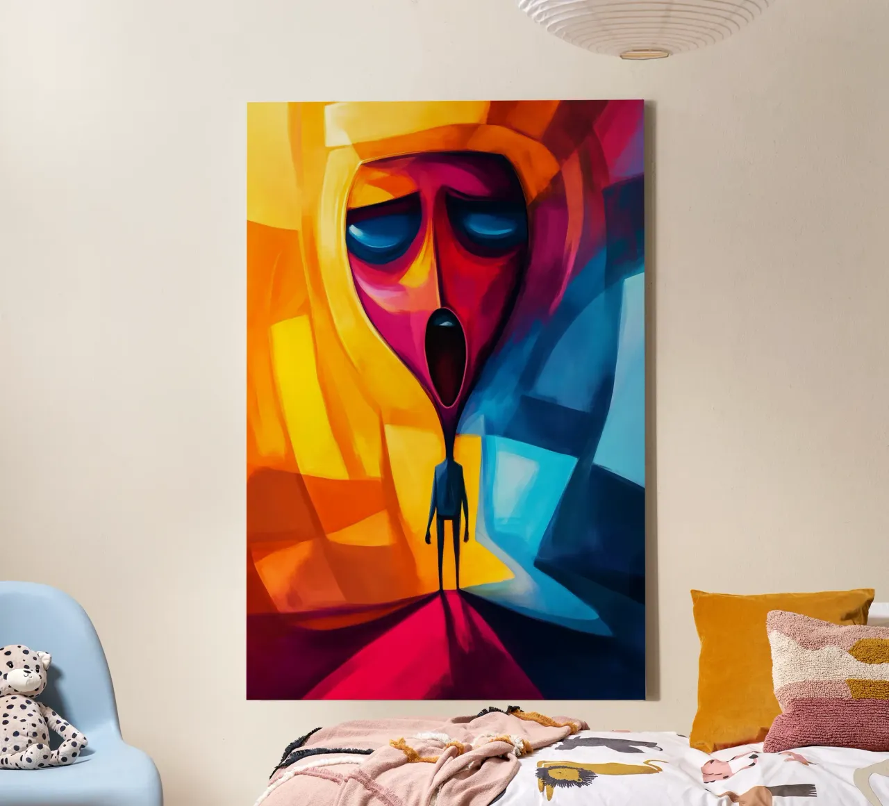 Silent scream Lost self canvas by melipo-art