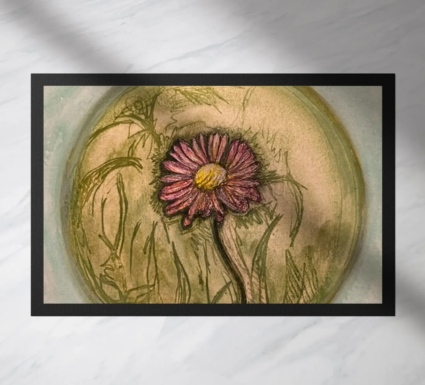 Daisy deurmat van Cécile Jeanne