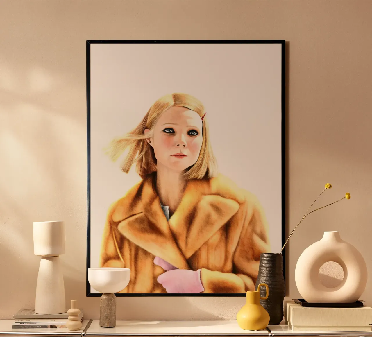 The Royal Tenenbaums poster con telaio in alluminio da heiyoum