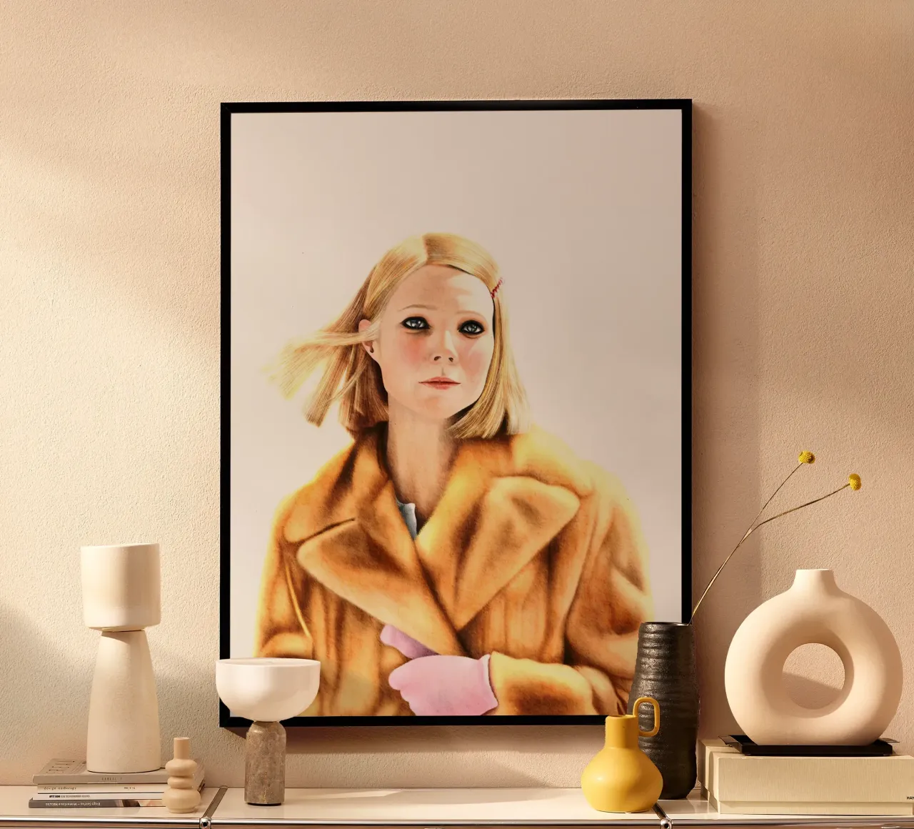 The Royal Tenenbaums poster con telaio in alluminio da heiyoum