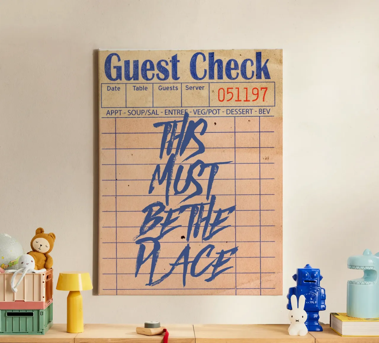 This Must Be The Place tela con Cornice a cassetta da ramosashop