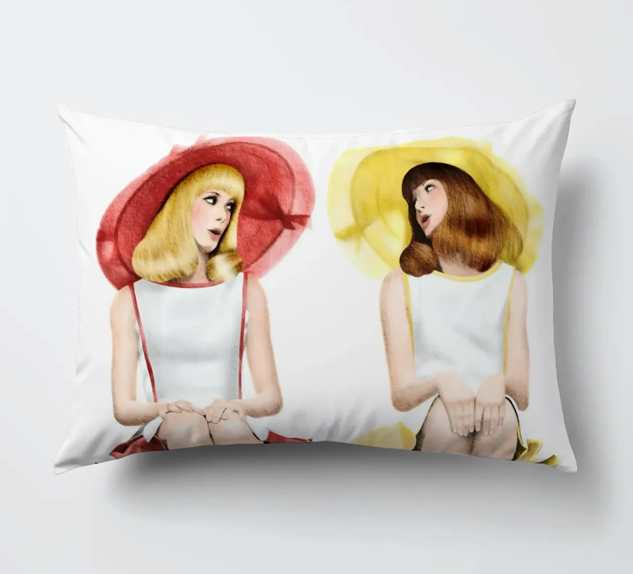The Young Girls of Rochefort decorative cushion by heiyoum