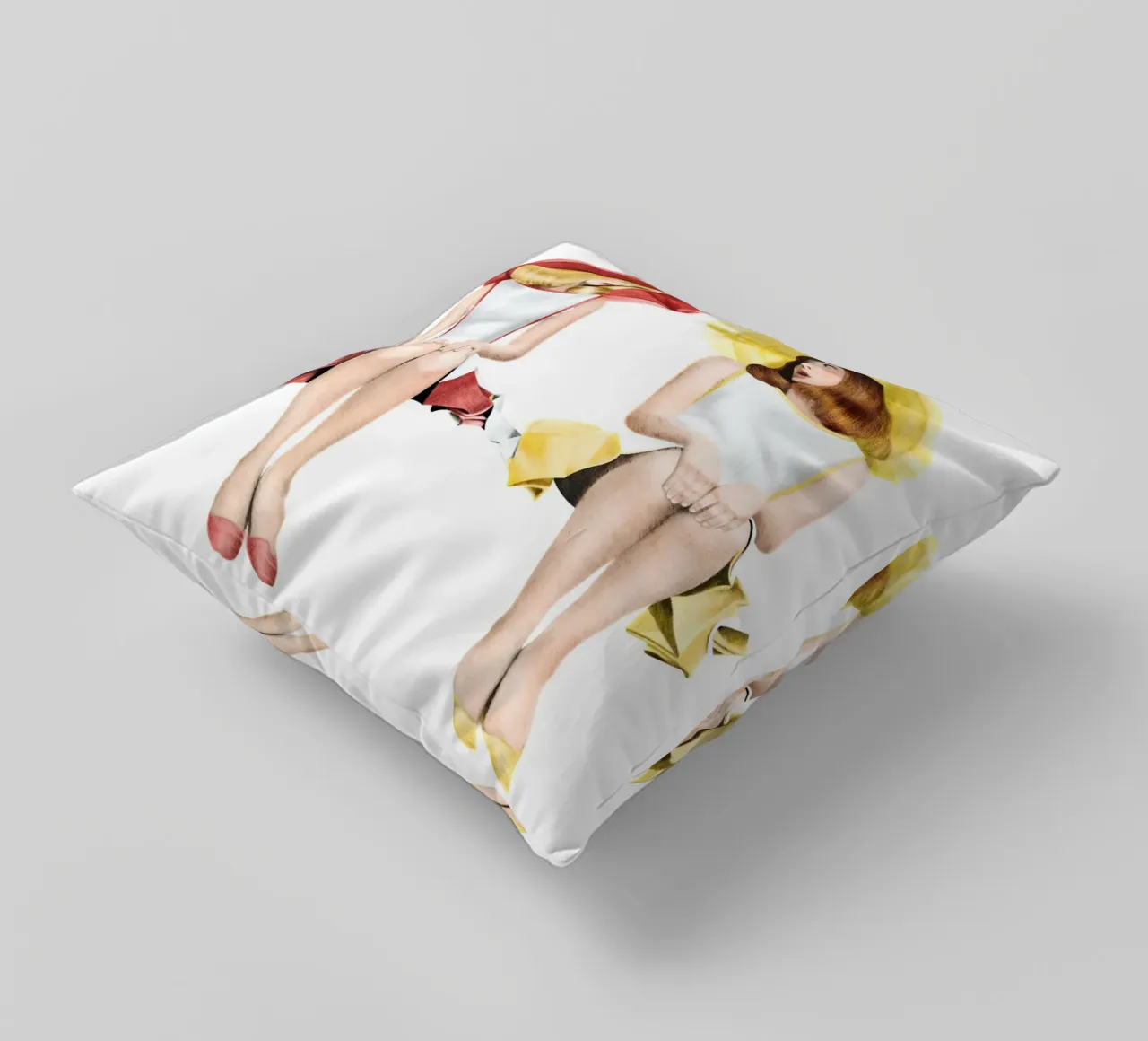 The Young Girls of Rochefort decorative cushion by heiyoum