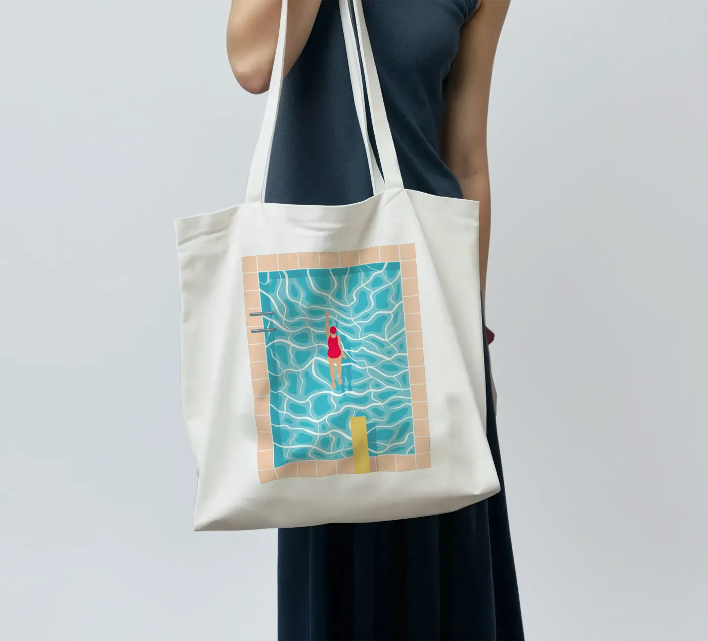 Pool tote bag by BLAEK Design Studio