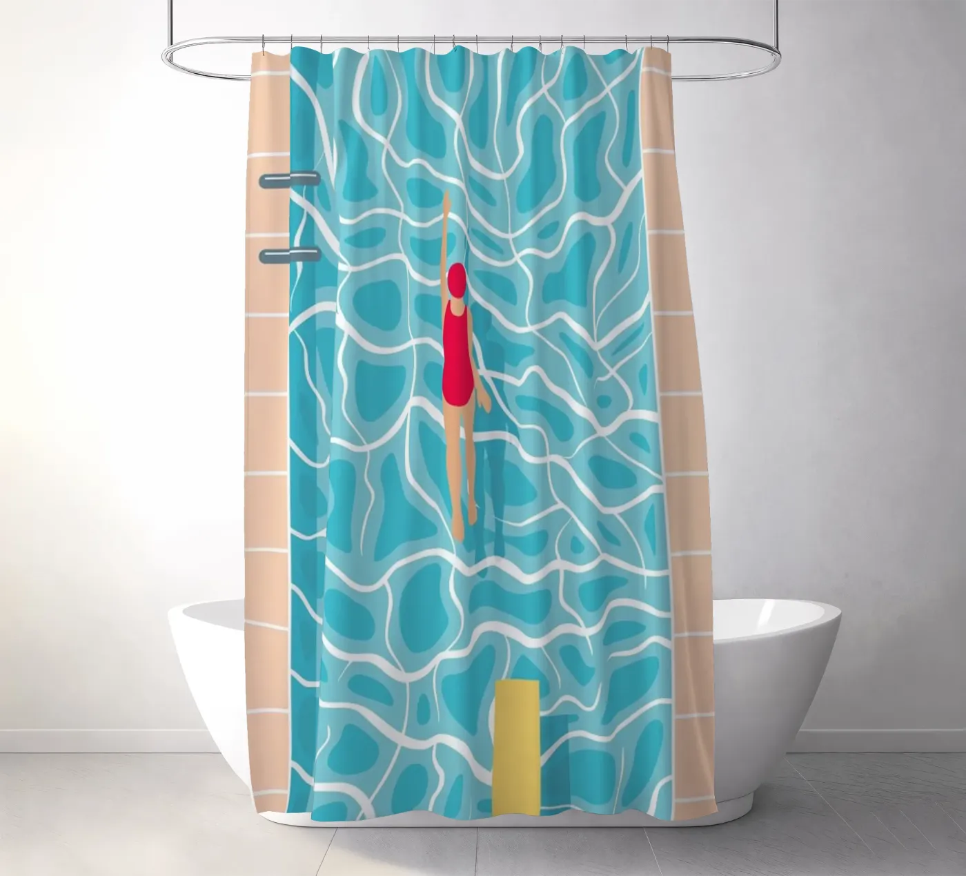 Pool Duschvorhang von BLAEK Design Studio