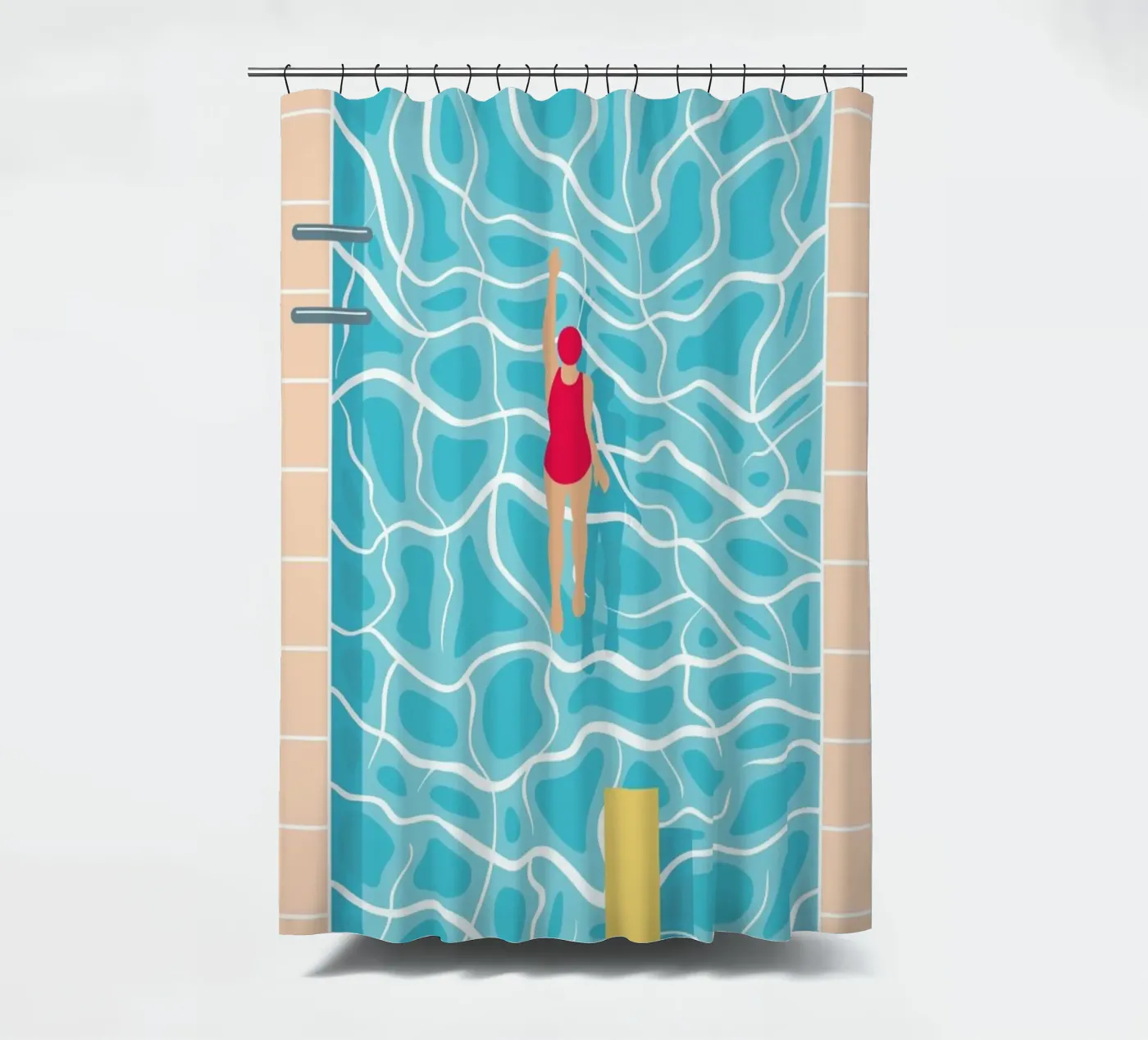 Pool Duschvorhang von BLAEK Design Studio