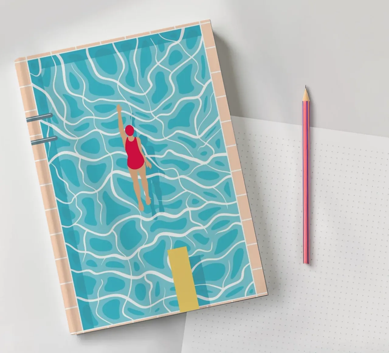 Pool notebook by BLAEK Design Studio