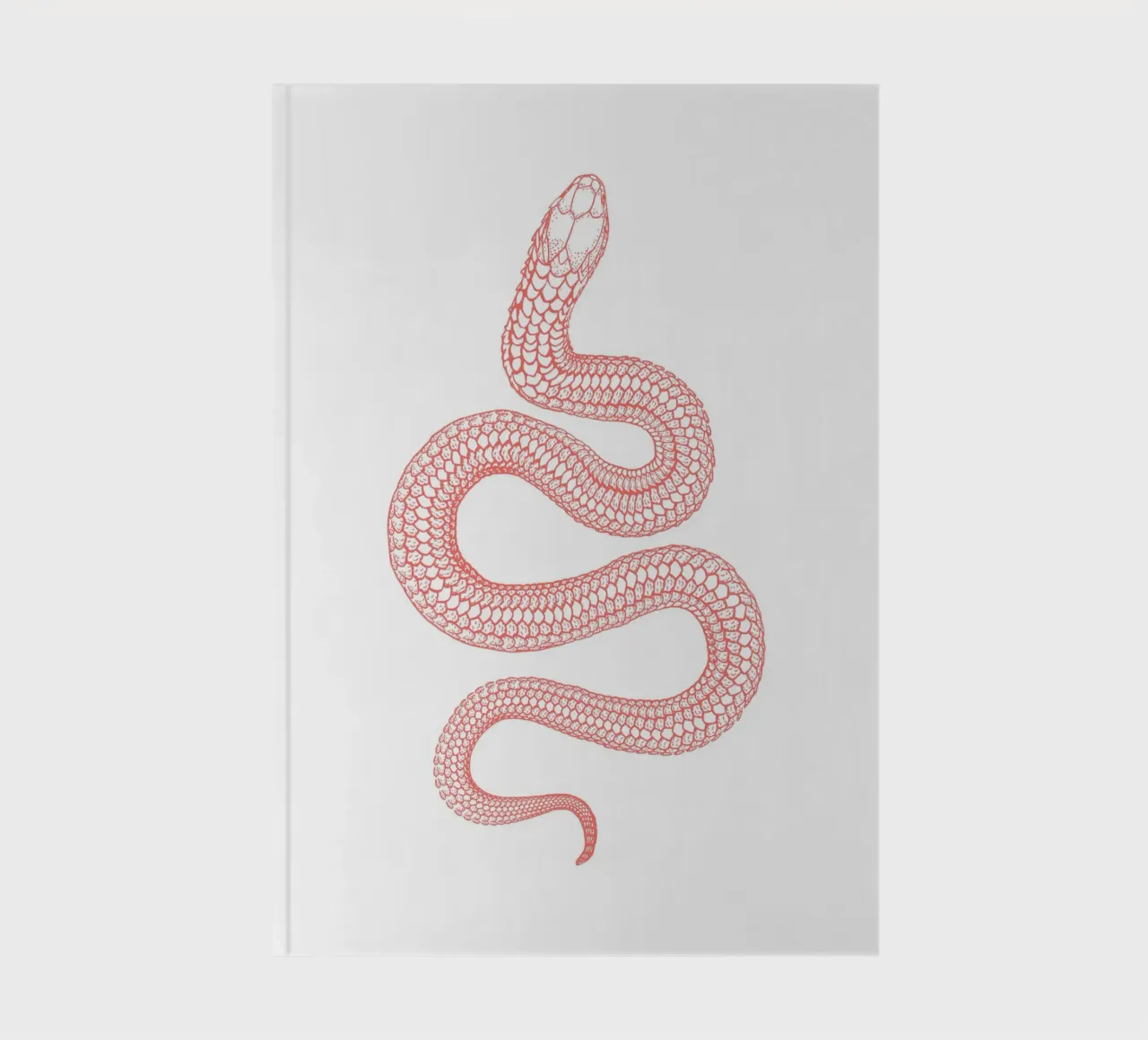 The snake pink notebook by ramosashop