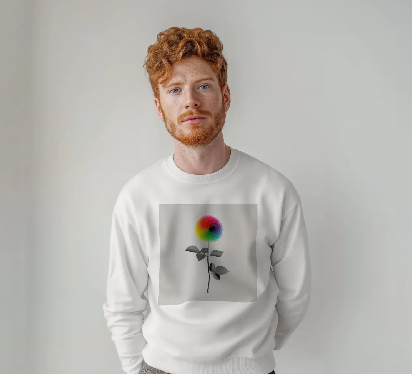 Flower sweatshirt by Chris Wharton