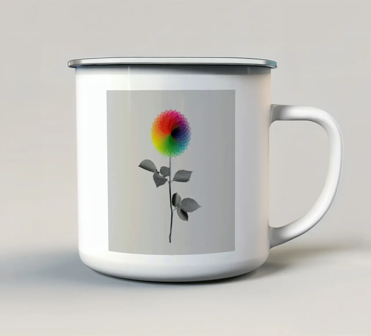 Flower tazza in smalto da Chris Wharton