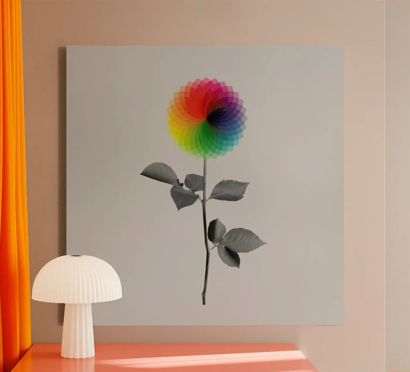 Flower canvas van Chris Wharton