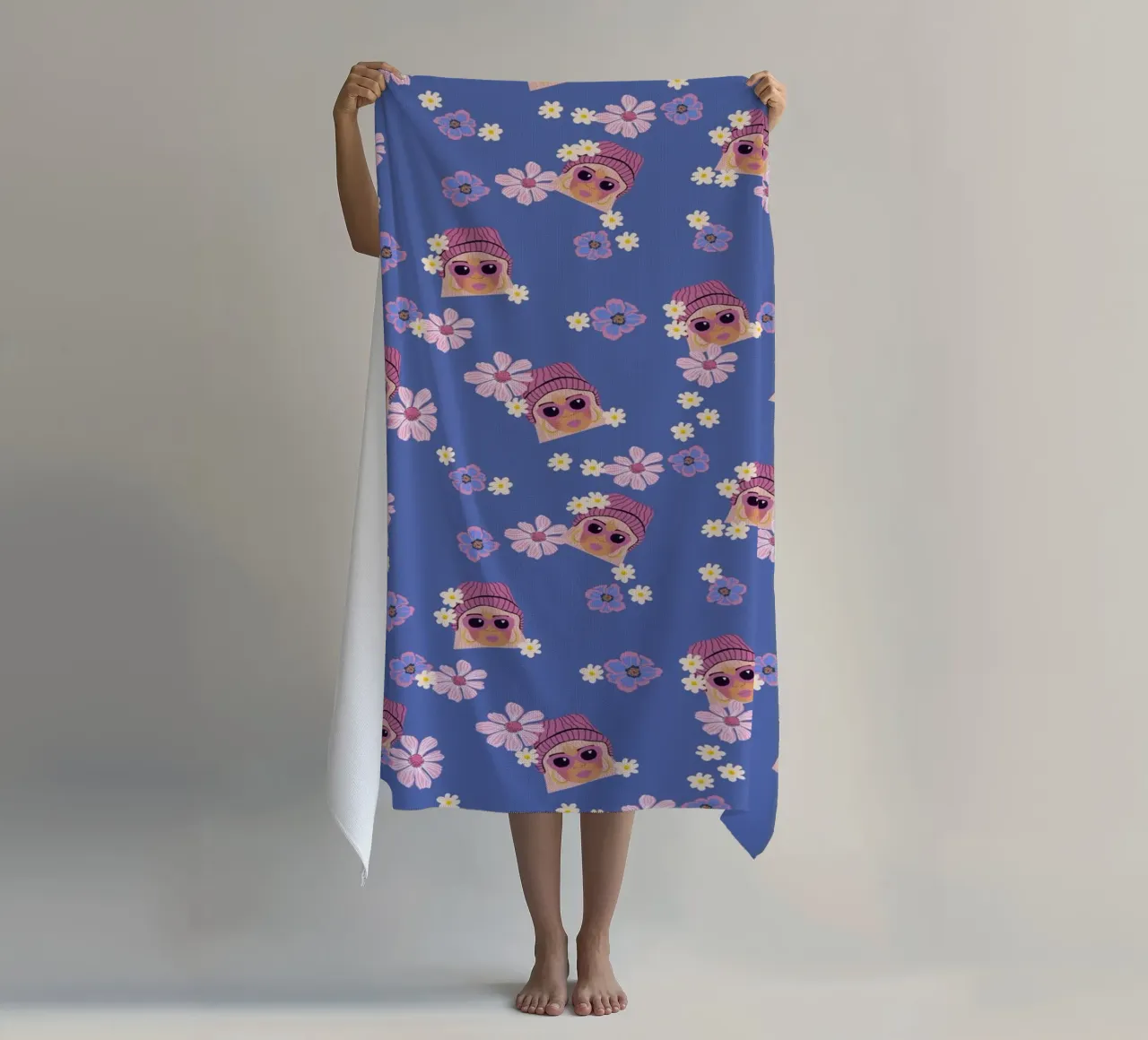 Ragazza di moda cool telo mare da Illustration Raissa Oltmanns