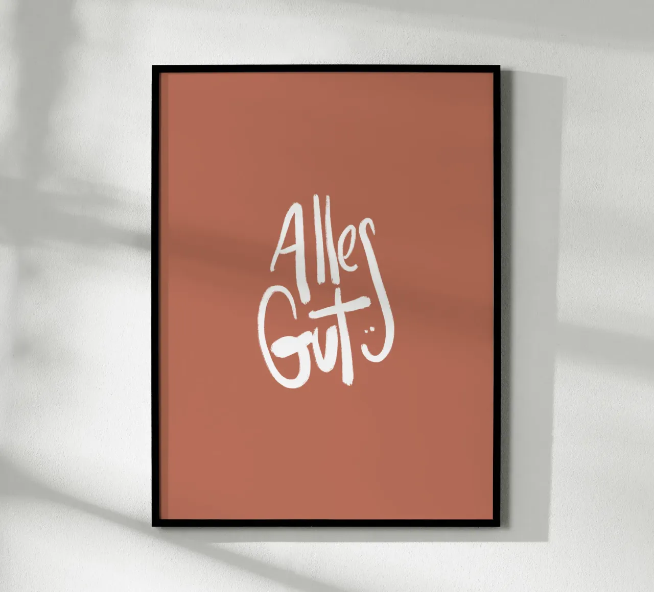 Alles Gut poster con telaio in alluminio da Magnific