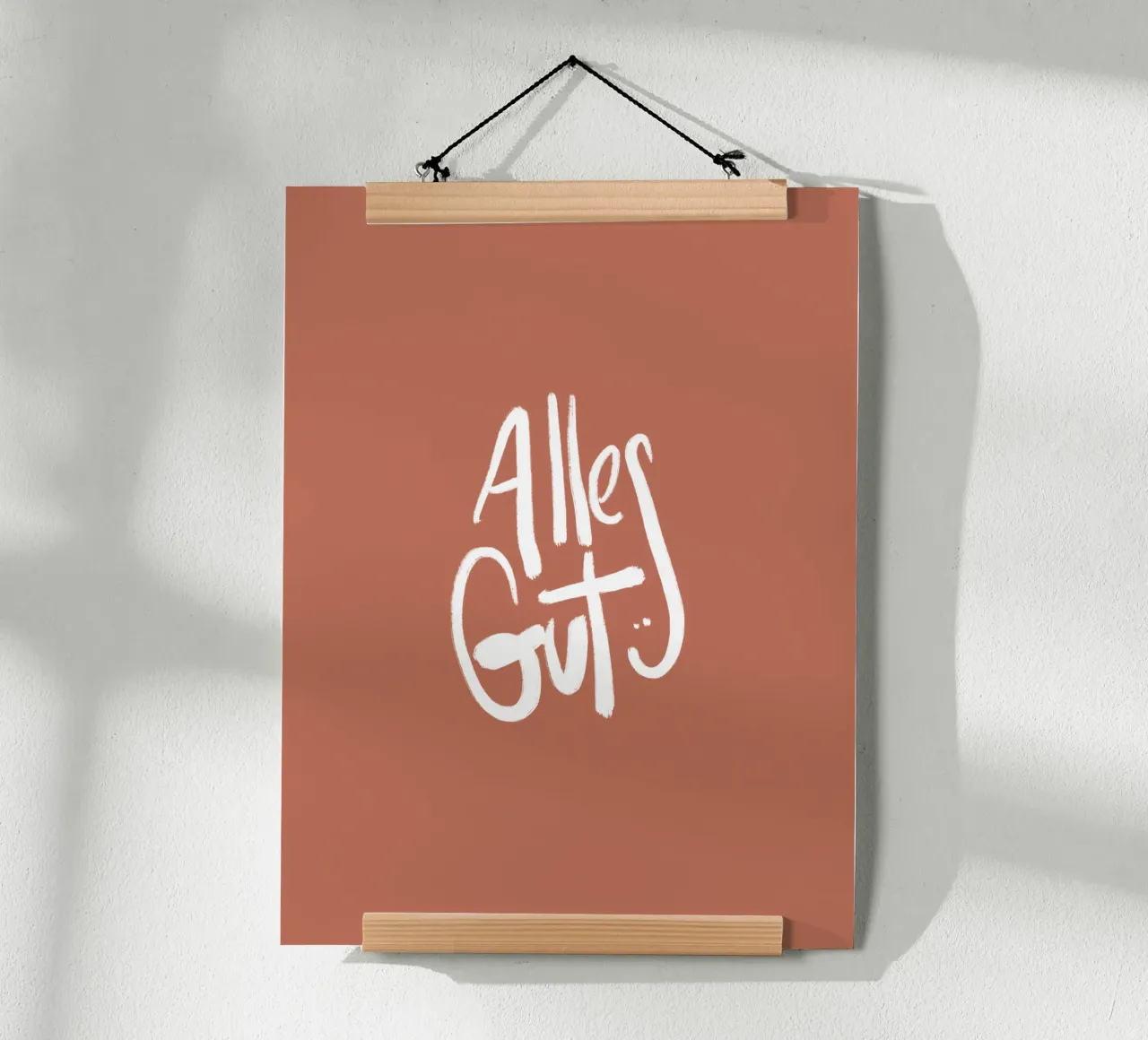 Alles Gut poster con telaio in alluminio da Magnific