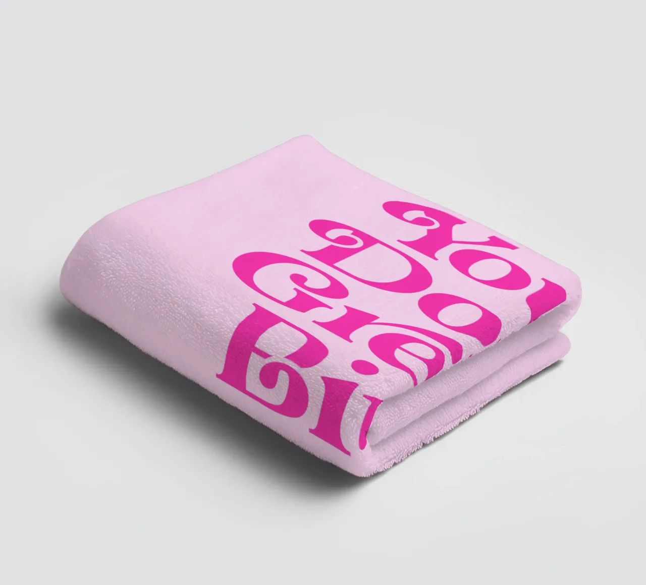 Stampa tipografica rosa Sassy You're Doing Great Bitch asciugamano da bagno da THE MOTIVATED TYPE