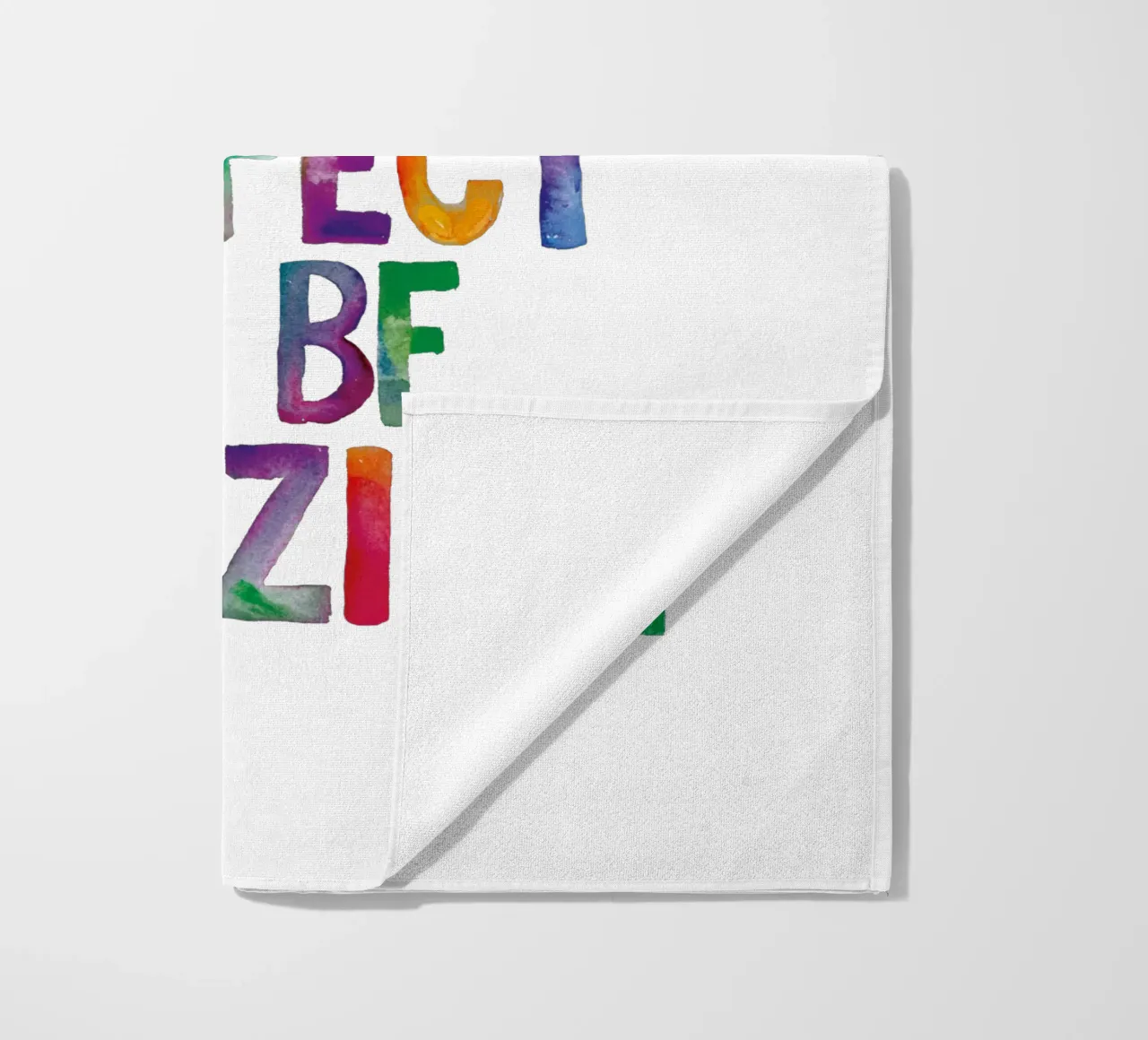You Don't Have to Be Perfect to Be Amazing Rainbow Print beach towel by THE MOTIVATED TYPE