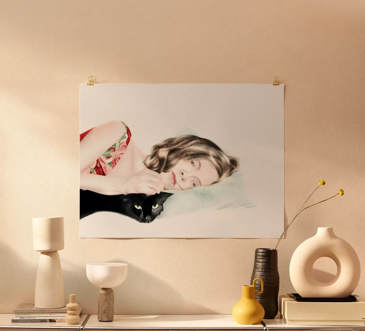 Things to Come poster con telaio in legno da heiyoum