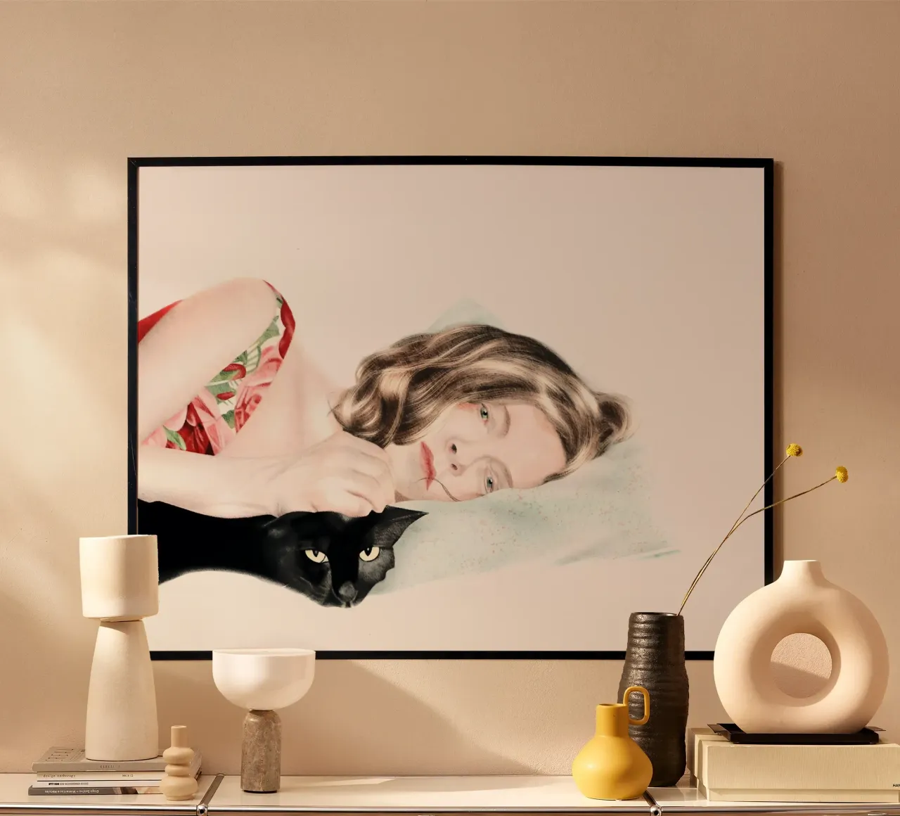 Things to Come poster con telaio in legno da heiyoum