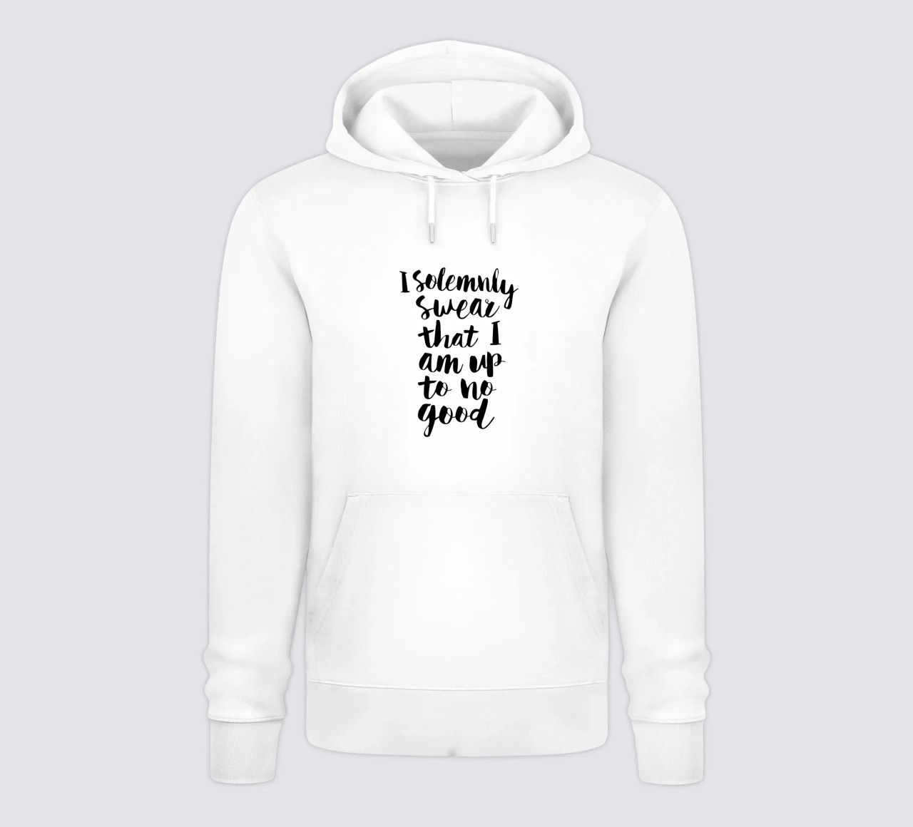 Giuro solennemente che non sto combinando nulla di buono Typography Design felpa con cappuccio da THE MOTIVATED TYPE
