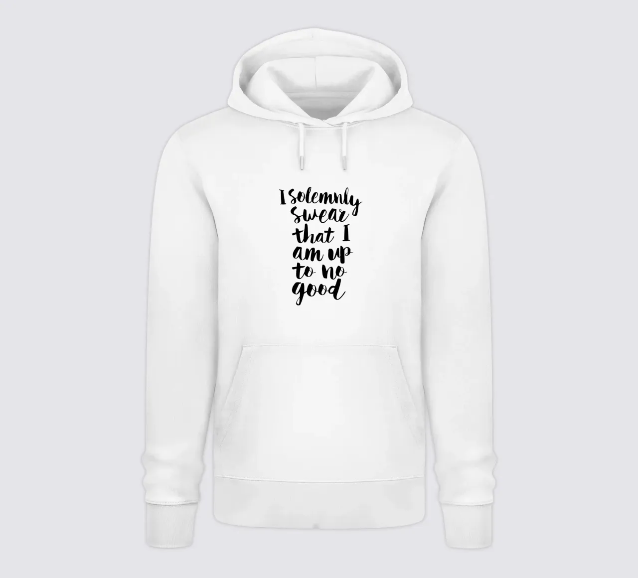 Giuro solennemente che non sto combinando nulla di buono Typography Design felpa con cappuccio da THE MOTIVATED TYPE