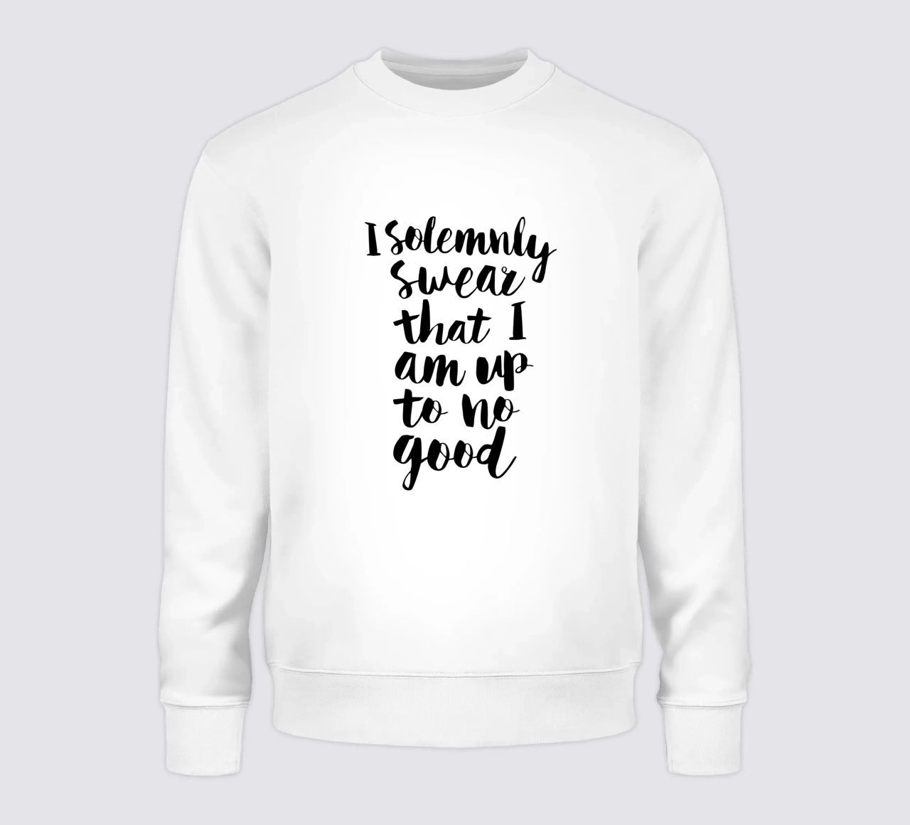 Giuro solennemente che non sto combinando nulla di buono Typography Design felpa da THE MOTIVATED TYPE