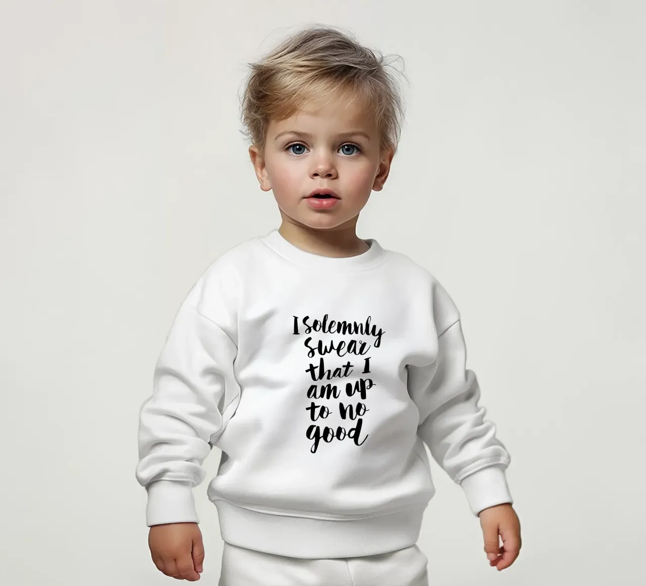 Je jure solennellement que je n'ai rien fait de bon Typographie Design sweat pour bébé de THE MOTIVATED TYPE