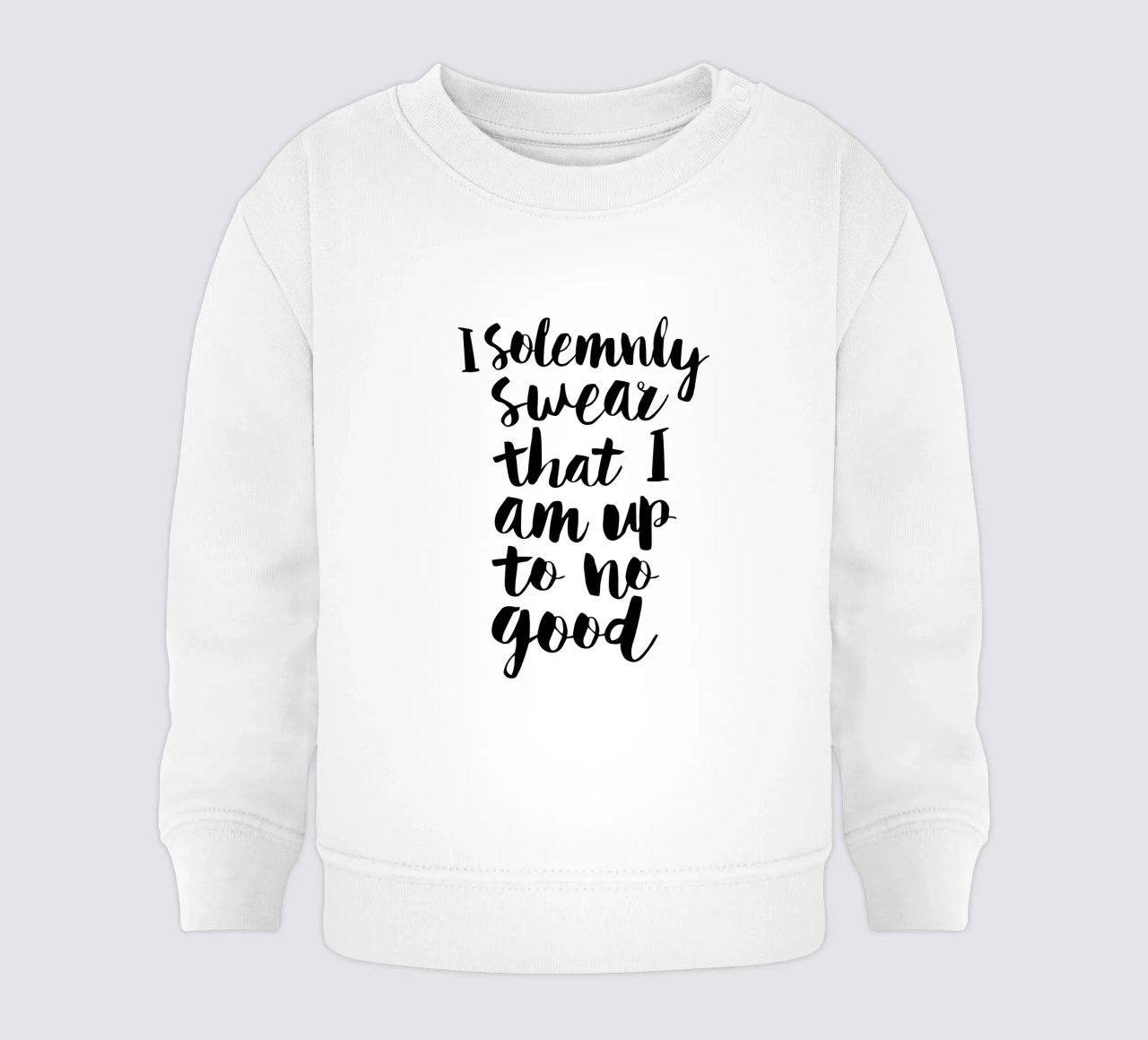 Giuro solennemente che non sto combinando nulla di buono Typography Design felpa neonato da THE MOTIVATED TYPE