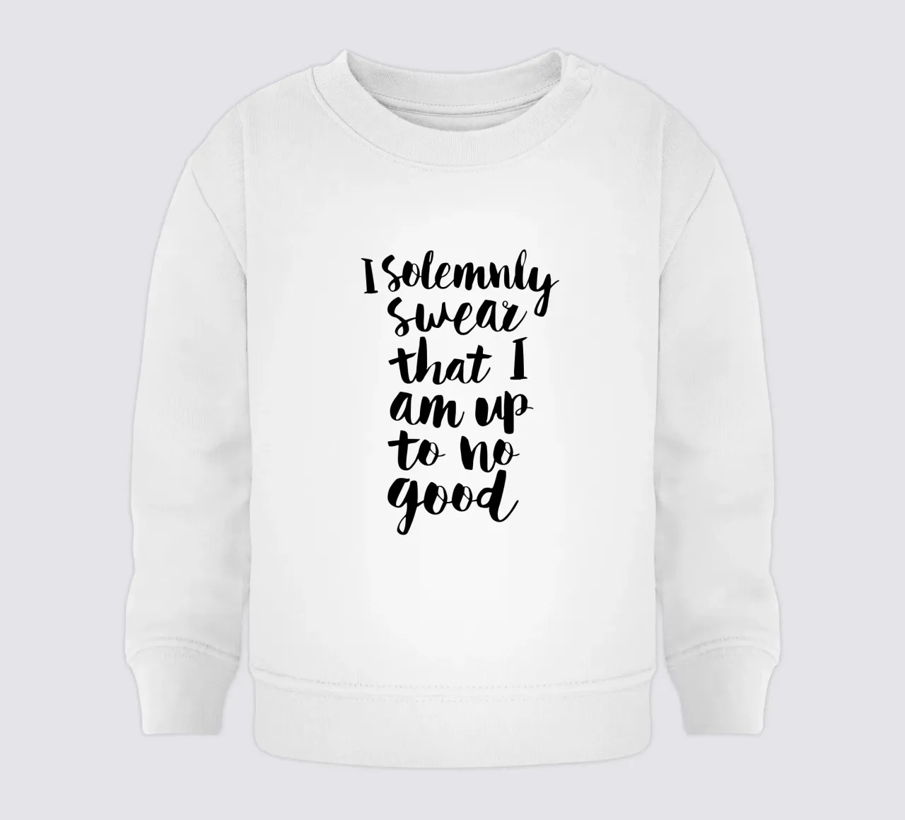 Giuro solennemente che non sto combinando nulla di buono Typography Design felpa neonato da THE MOTIVATED TYPE