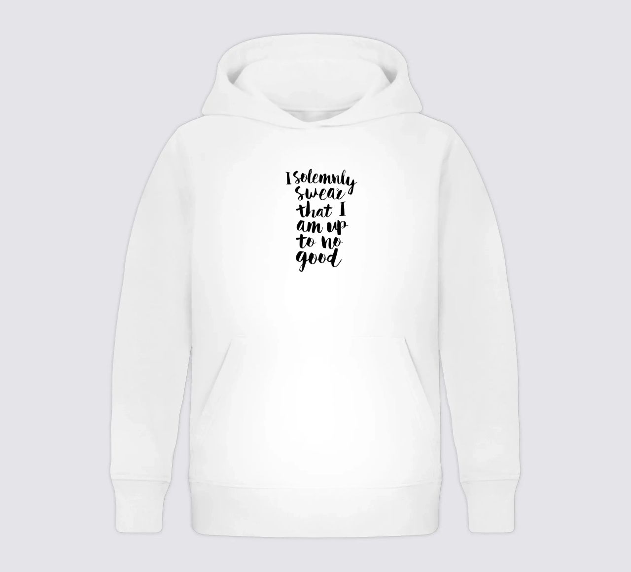 Giuro solennemente che non sto combinando nulla di buono Typography Design felpa bambino con cappuccio da THE MOTIVATED TYPE