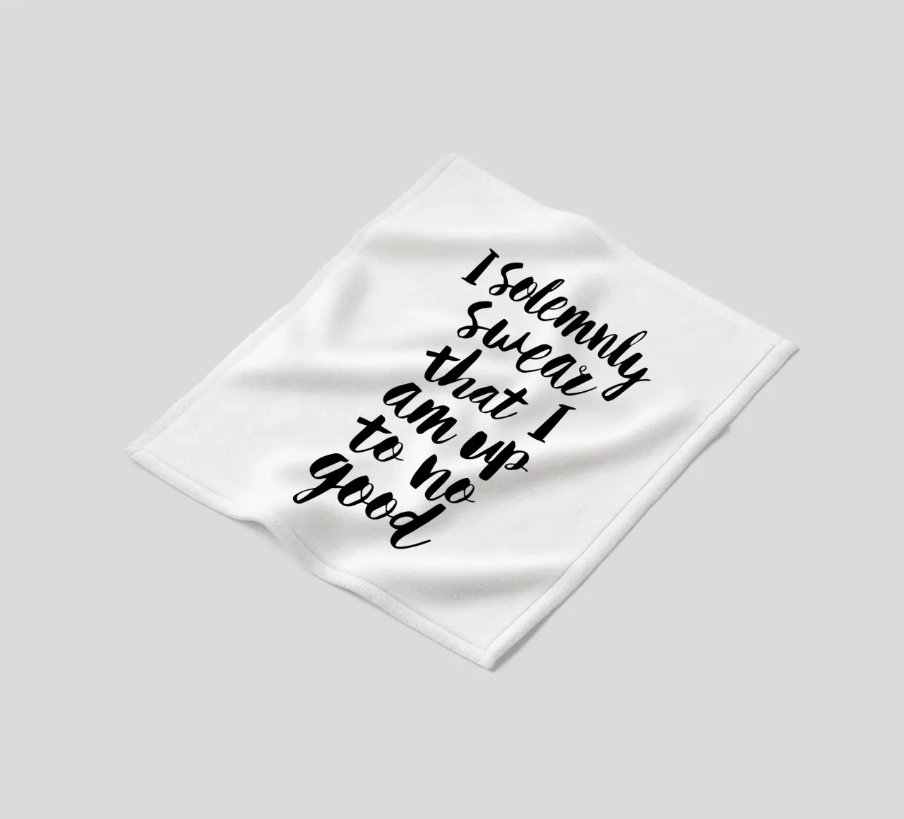 Je jure solennellement que je n'ai rien fait de bon Typographie Design plaid polaire de THE MOTIVATED TYPE
