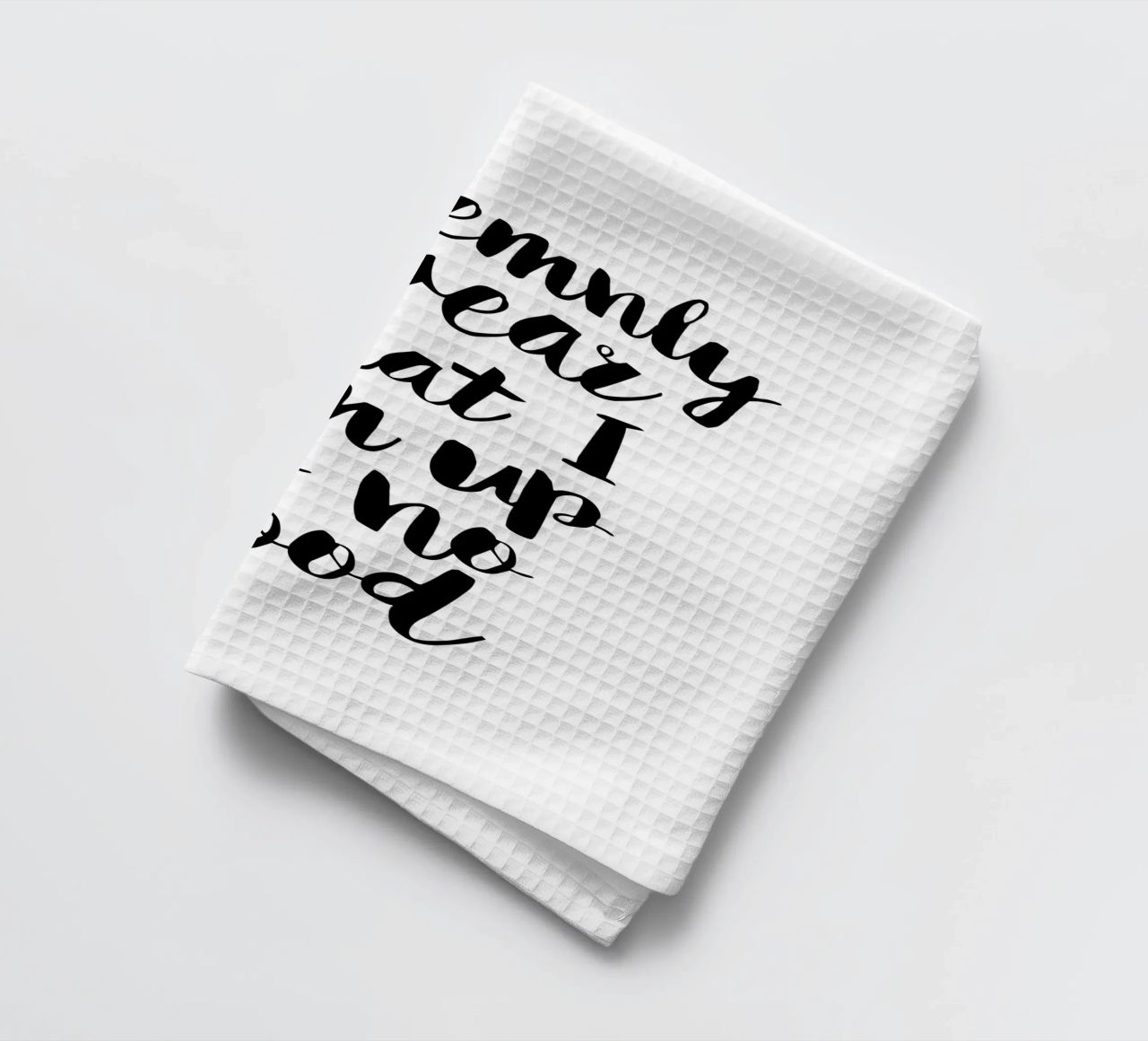 Giuro solennemente che non sto combinando nulla di buono Typography Design canovaccio da cucina da THE MOTIVATED TYPE