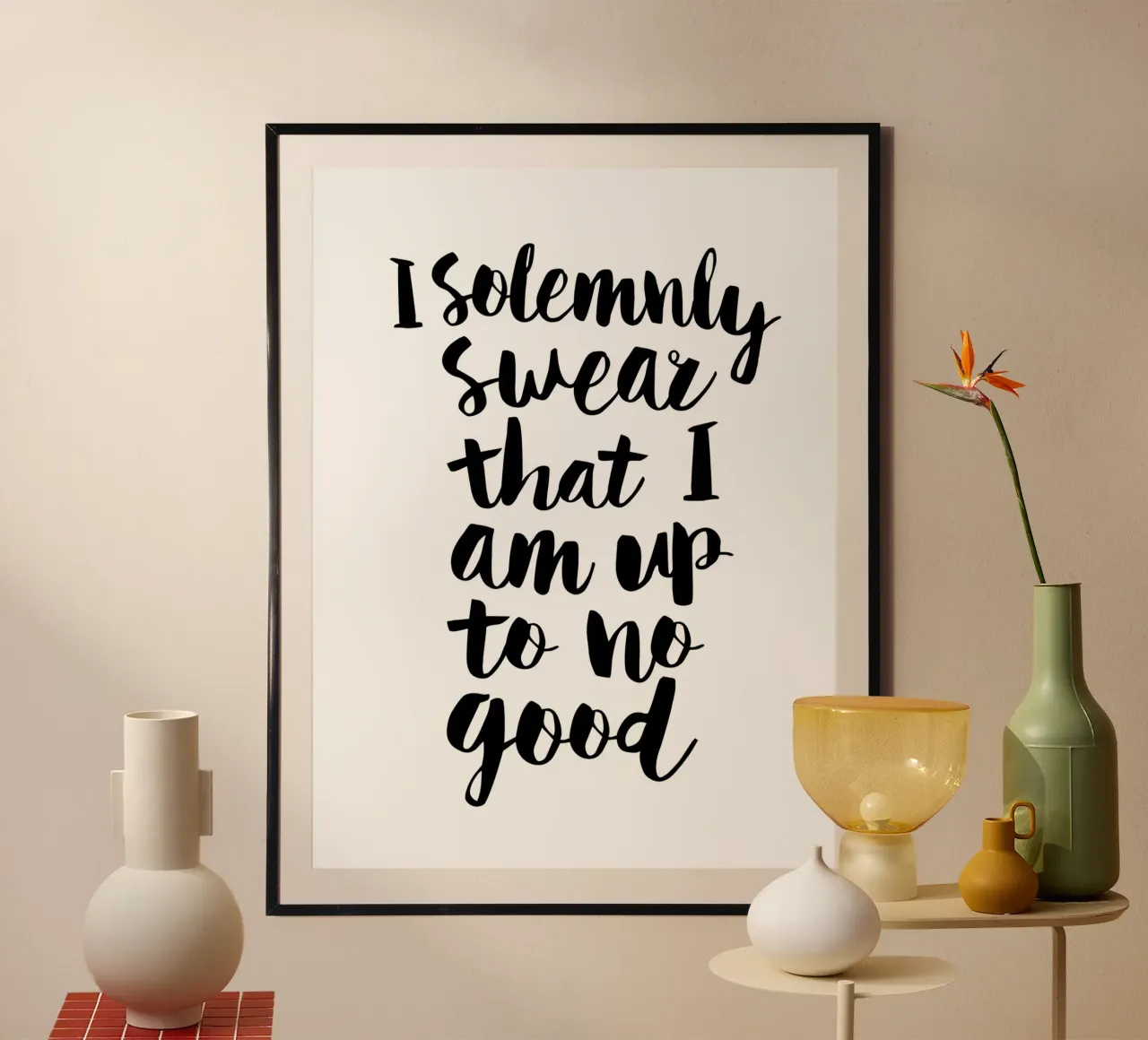 Je jure solennellement que je n'ai rien fait de bon Typographie Design poster de THE MOTIVATED TYPE