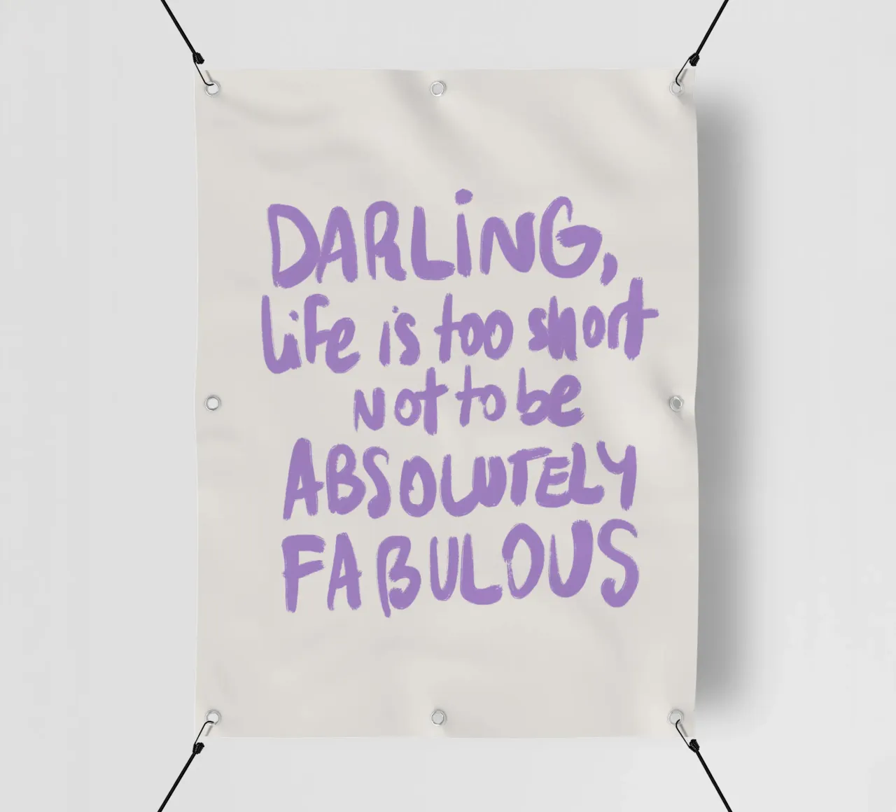 Life is too short telo in pvc da Magnific